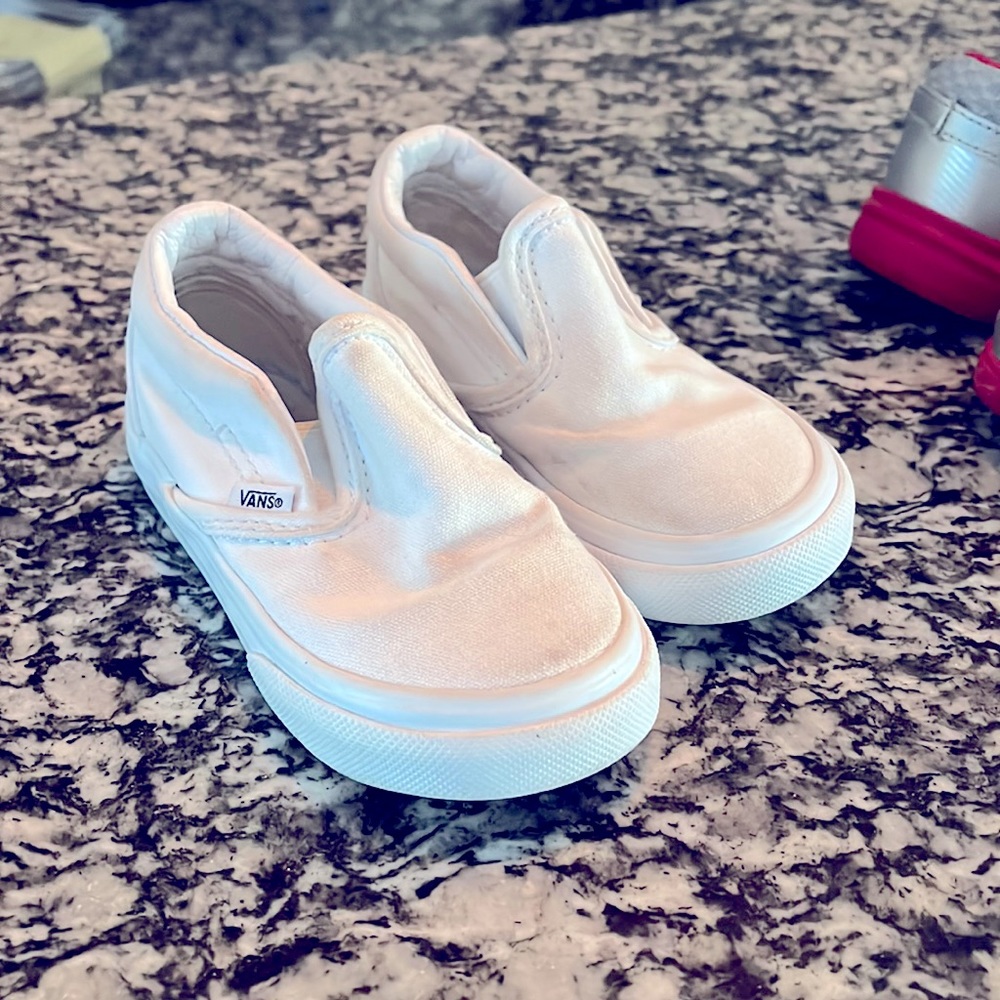 Toddler White Vans